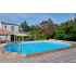 Piscine Bois Lucci Octogonale allongée 415x265x131cm