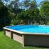 Kit Piscine Béton Aspect Bois Allongé 635x472x130cm