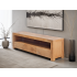 Meuble TV HIFI XXL en teck naturel Gariss 170x40x50cm