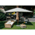 Parasol mat en bois FIBRASOL WOOD - 300x400 cm