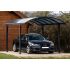 Carport Aluminium Toit Rond 14,8m2