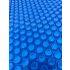 Bâche à bulles 400μ Bleu pour piscine ronde hexagonale ⌀395 cm