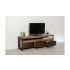 Meuble TV en teck recyclé 3 tiroirs et 1 niche LOFT 162x40x53cm