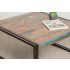 Table basse plateau en teck recyclé LOFT 82x80x40cm