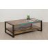 Table basse plateau en teck recyclé LOFT 120x60x40cm