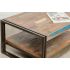 Table basse plateau en teck recyclé LOFT 120x60x40cm