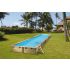 Couloir de nage Piscine Bois UBBINK LINEA 1550x350x155cm Liner Sable