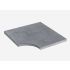 Kit de 50 Margelles VENDEE droites 60x33x3 cm + 4 Margelles d'Angles rentrants 48x48x3 cm Gris 