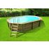 Piscine bois Allongée UBBINK AZURA 550x355x120cm Liner Sable 