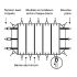 Bâche à barres  pour piscine Hors sol octogonale allongée 540x336cm