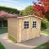 Abri de Jardin Habrita en bois ep28 mm 6.16 m²