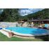 Piscine LUDY L.5.25 x l.3.20 x H.1.50 Enterrée Acier Allongée 