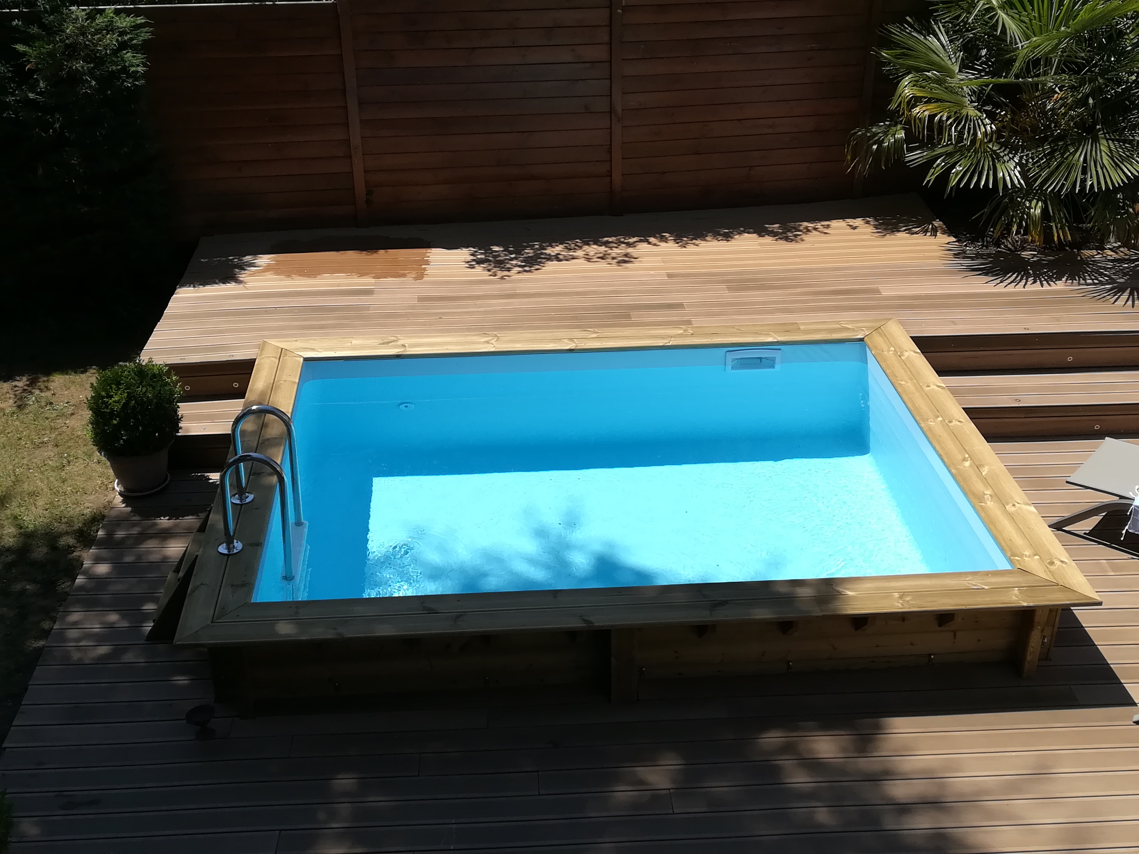 Kit Piscine Bois Hors Sol Rectangulaire Luxe 420 X 320 X 130 Cm