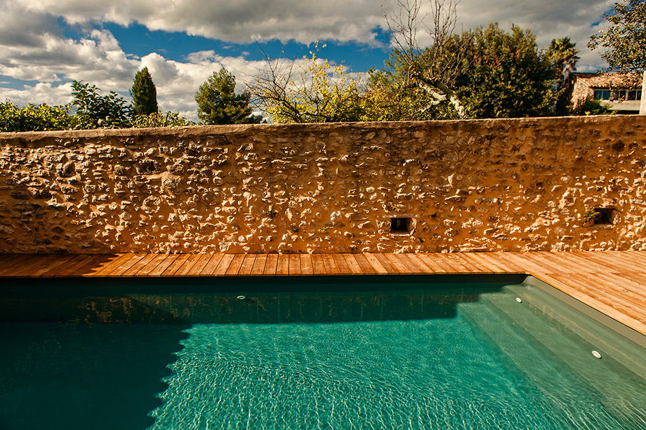 Kit Piscine Bois Rectangulaire Avec Escalier Sous Liner Spark Blue 1049x349x141 Cm